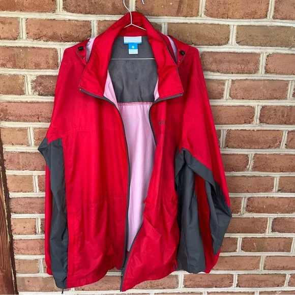 Columbia Red and Gray Windbreaker for Active Adventures - Picture 9 of 14
